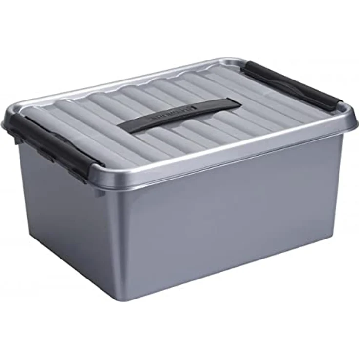 SUNWARE Box 15L, Vorratsdose aus Metall in Schwarz, recycelbar, made in Europe – Bild 1