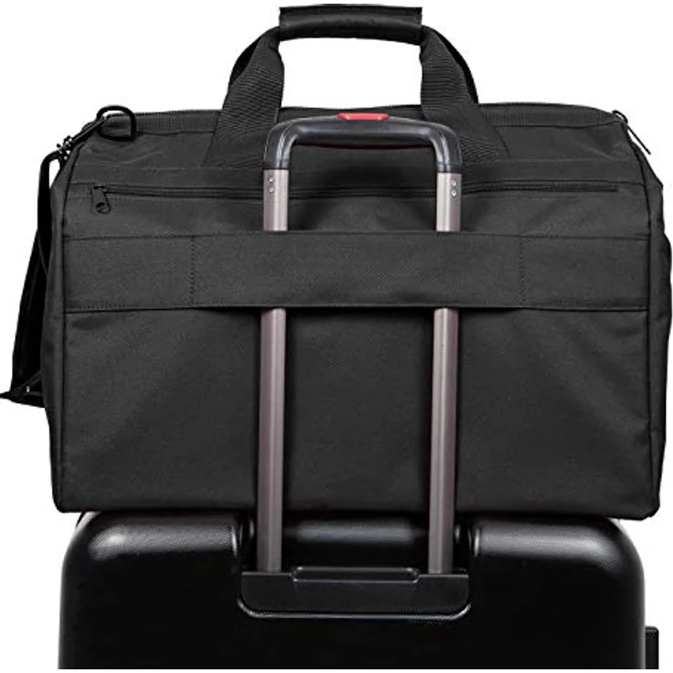 reisenthel Allrounder L Pocket  Vielseitige Doktortasche für Reise, Arbeit und Freizeit  Mit praktischer Trolley-Aufsteckfunktion, Farbe:schwarz – Bild 4