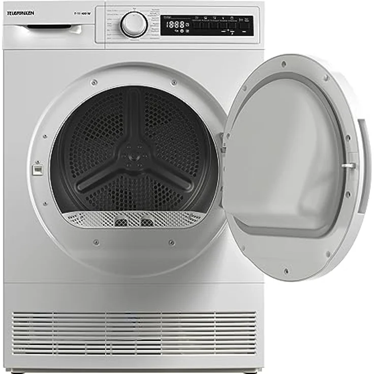 Telefunken T-11-400-W Kondenstrockner / 7kg Trockner mit 15 Programmen, Startzeitvorwahl, Knitterschutz & reversierenden Trommelbewegungen, weiß – Bild 2
