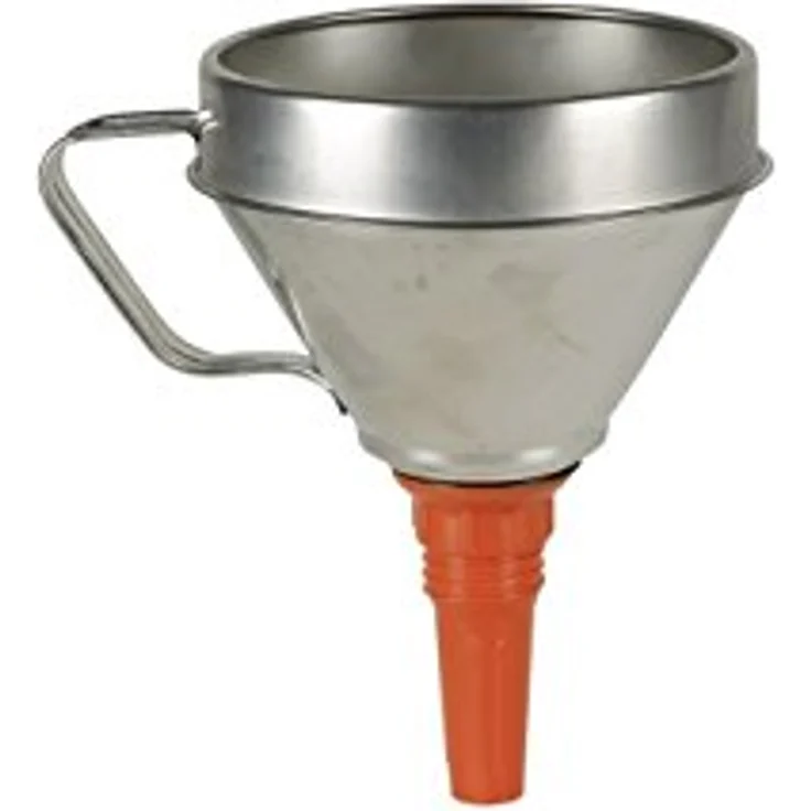 Trichter aus Weißblech, Durchmesser 160 mm, Inhalt 1.3 l mit Sieb – Bild 2