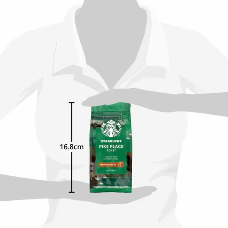 Starbucks Pike Place Kaffee, 6er Set, Medium Roast, Röstkaffee, Sanft, Schoko-Note, Ganze Bohnen, 6 x 200g – Bild 7