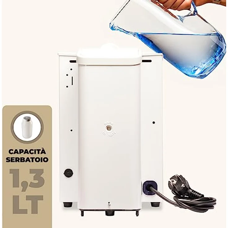 Faber Spbiabbasott, Kaffeevollautomat mit 15 bar Druck, Wassertank 1,3 l, Weiss – Bild 5