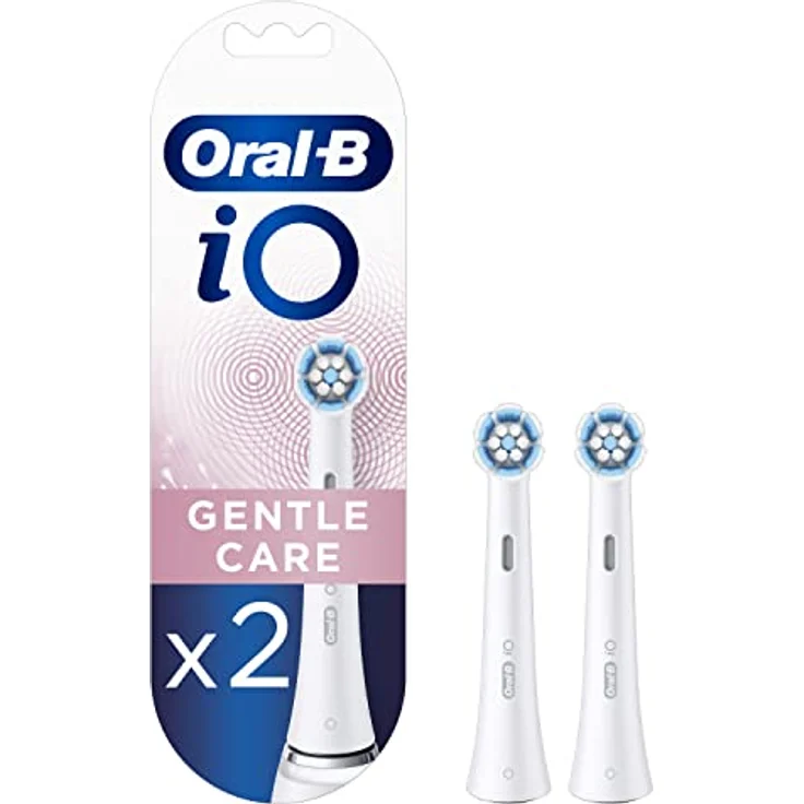 Oral-B iO Gentle Care Nachfüllbürsten für elektrische Zahnbürste bis zu 100% Plaque-Entfernung, 2 Stück – Bild 1
