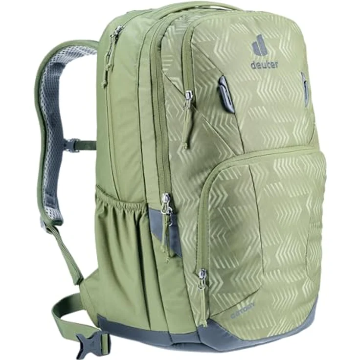 Deuter Cotogy Freizeitrucksack, ergonomischer Schulrucksack aus 100% recyceltem PET, grün-grau mit vielseitigen Taschen und rückenschonendem Tragekomfort – Bild 5