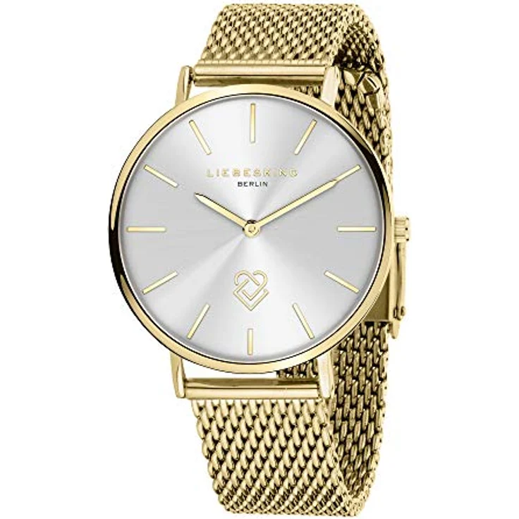 Liebeskind Berlin Damen Analog Quarz Uhr mit Edelstahl Armband LT-0249-MQ, Ip Gold-Silber, 50m wasserfest – Bild 2