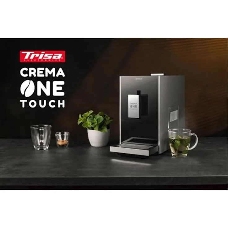 Trisa Kaffeevollautomat 6220.4212, 19-Bar-Drucksystem, Espresso, Lungo oder Americano, schwarz – Bild 4