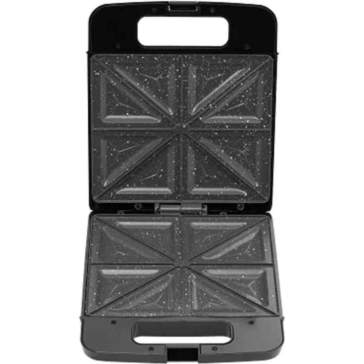 Zelmer ZSM7400 Sandwichmaker - Leistung 1400W, Antihaft-Platten, 4 Scheiben, Schwarz – Bild 2