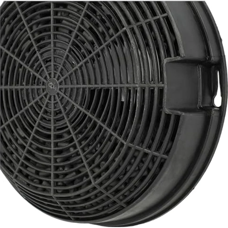 vhbw 2x Aktivkohlefilter kompatibel mit Juno JFC60131X, JFC90131X Dunstabzugshaube - 15,3 cm, runde Form, schwarz – Bild 7