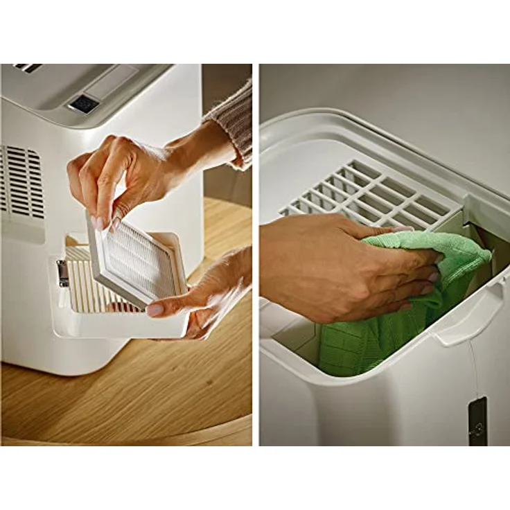 Soehnle Luftwäscher Airfresh Wash 500 für gesunde, saubere, natürlich feuchte Luft, Luftreiniger mit dreischichtigem Filtersystem, Luftbefeuchter mit LED Display für optimales Raumklima – Bild 3