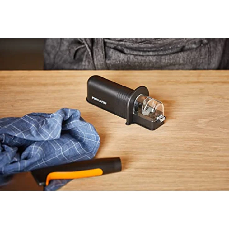 Fiskars Roll-Sharp Messerschärfer mit Keramik-Schleifstein, Kunststoff, Schwarz, Essential, 1023811 – Bild 11