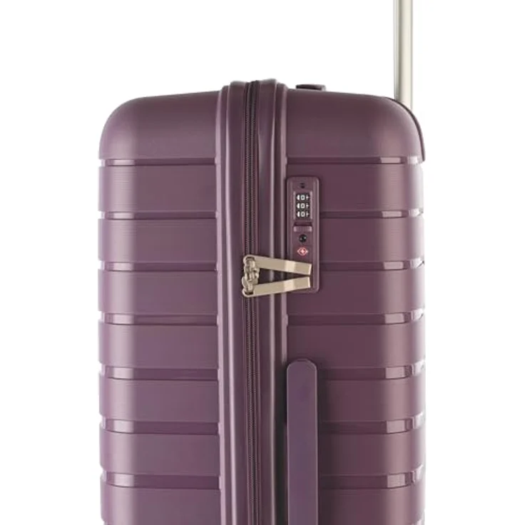 Worldpack Portland 4 Rollen Kofferset, 3-teilig, 100% Polypropylen, lila, Maße: 52 cm x 29 cm x 72 cm – Bild 7