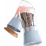 Hannah's Homebrand - Salz und Pfeffermühle mit Keramikmahlwerk - robuste Salzmühle für grobes Salz - ohne Inhalt (2er)