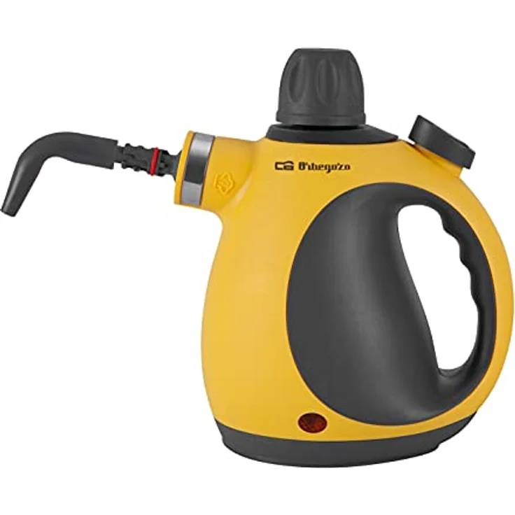 Orbegozo LV3580, Dampfreiniger mit 1050 Watt Leistung, 3,2 bar Dampfdruck und 9 Zubehörteilen, Gelb – Bild 4