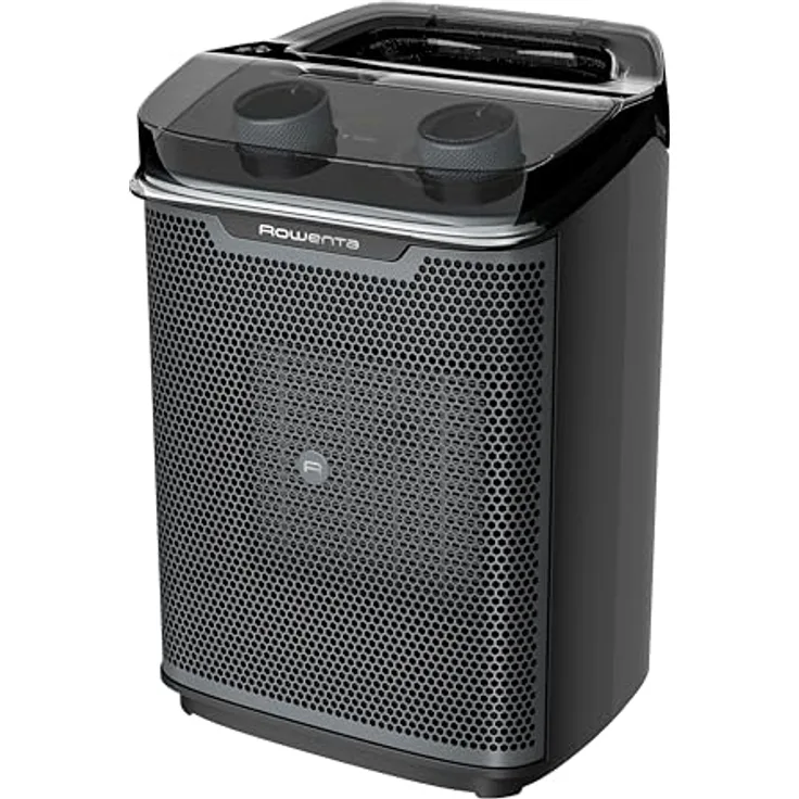 Rowenta Intense Comfort Aqua Heizlüfter SO9350F0, 2 Leistungsstufen, spritzgeschützt IP21, für Badezimmer geeignet, kompakt, Thermostat, leise, Tragegriff, Schwarz