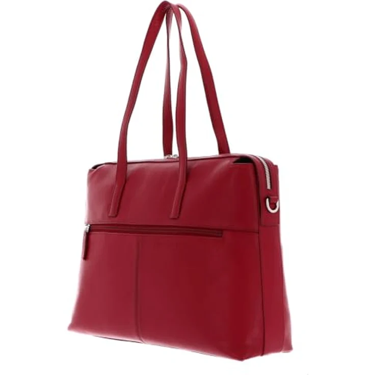 Picard Shopper Bali, businesstaugliche Einkaufstasche aus rotem, genarbtem Rindleder mit viel Stauraum – Bild 4
