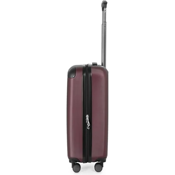 Hauptstadtkoffer Spree, Leichtes Handgepäck 55x35x20 cm, Hartschalen-Koffer mit 4 Doppel-Rollen, 2,3 kg, 33L, burgund – Bild 4