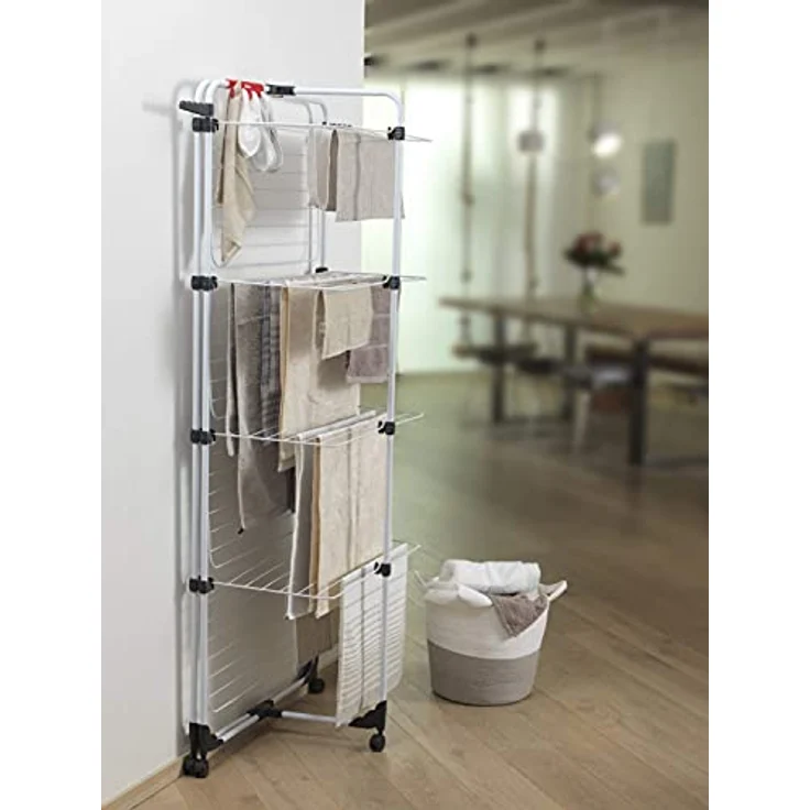 Vileda Mixer 4 Wäscheständer, 40 m Leinenlänge, 4 Ebenen für 4 Waschladungen – Bild 4