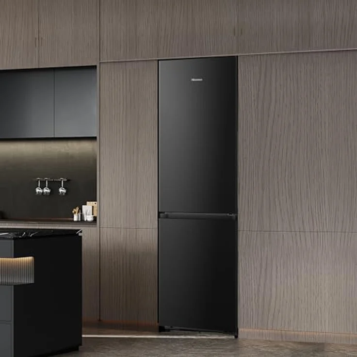 HISENSE RB3K330SAFC Kühlgefrierkombination, 330 l, 1856 mm hoch, Schwarz, mit ConnectLife, Boden-Kühlsystem und Moisture Fresh Crisper – Bild 12