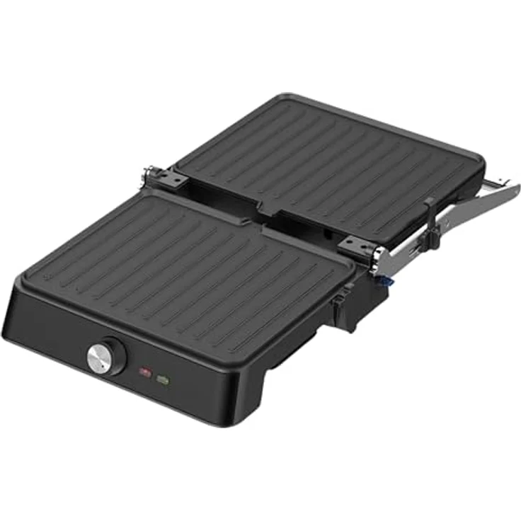 Westinghouse Kontaktgrill WKCG907BK, 2200 W, Antihaftbeschichtung, höhenverstelbar, 29 x 24 cm Grillfläche – Bild 3