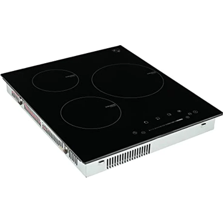 K&H 3 Zonen 45cm SLIDER Control Induktionskochfeld Autark Starkstrom-Kein Stecker Eingebaut 45-IN-5000SL, 5000 Watt Leistungsstark, Magnetisches Kochgeschirr geeignet, Umweltfreundlich, Designiert, Deutscher Qualitätshersteller – Bild 4