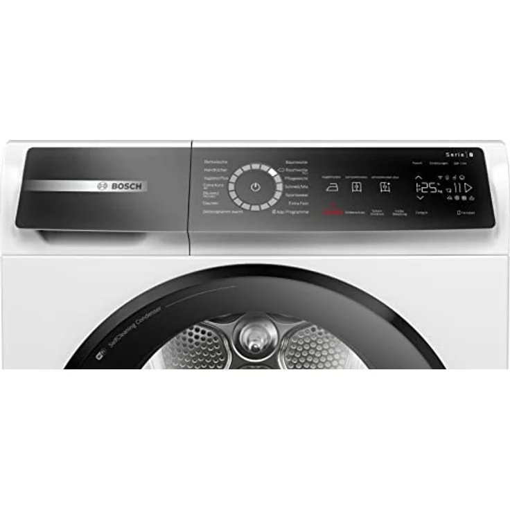 BOSCH WQB245B40 Wäschetrockner Serie 8, Wärmepumpentrockner mit 9kg Fassungsvermögen,AutoDry, SmartDry, Home Connect, AntiVibration Design, Sensitive Drying System, Weiß, 60cm – Bild 2