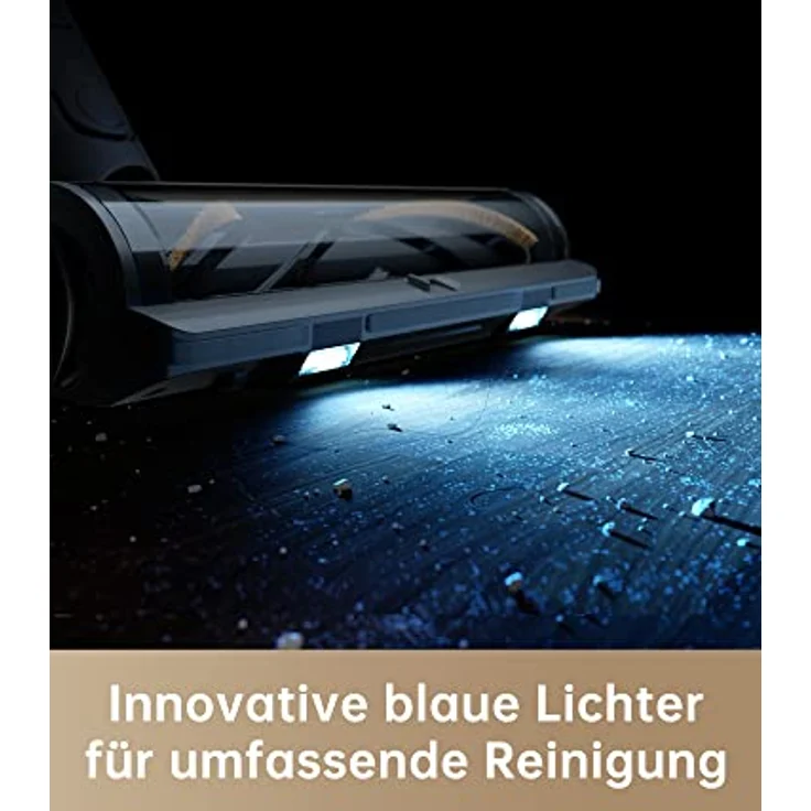 Dreame R20 Kabelloser Staubsauger, 190AW Starke Saugkraft, 90min Lange Laufzeit, Schmutzerkennung, LED-Bildschirm, blaues LED-Licht, kein verwickeln, ideal für Hausreinigung, Tierhaare, Teppiche – Bild 5