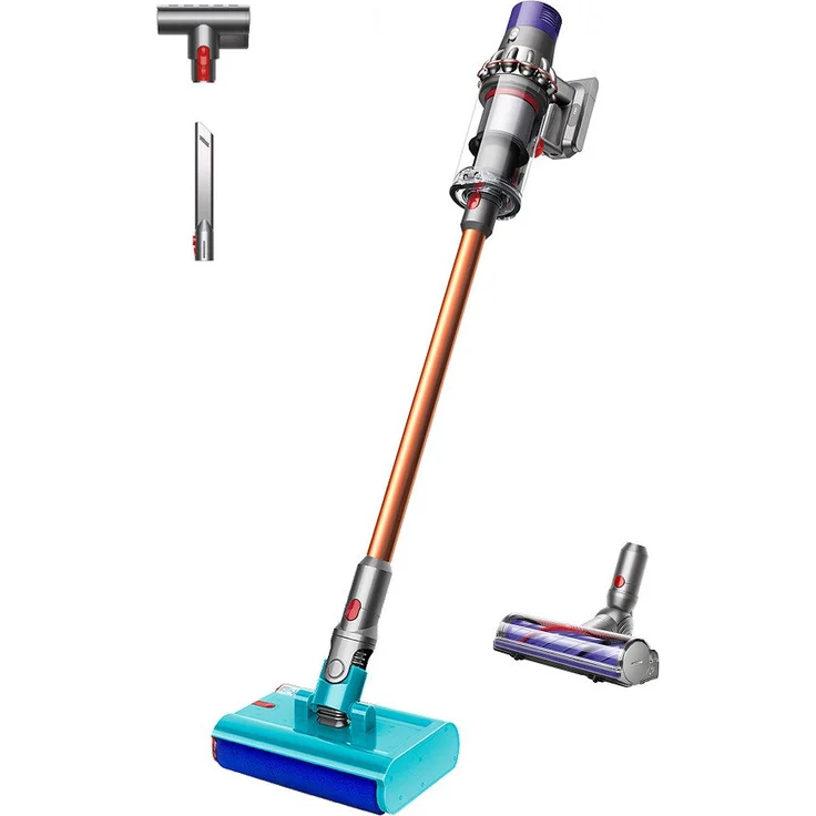DYSON Akku-Handstaubsauger Cyclone V10 Submarine, 545 W, beutelos, mit Submarine Bodenaufsatz und Nass-Walze