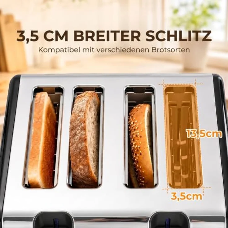 HOMCOM Wasserkocher und Toaster Set, Schnellkoch-Wasserkocher 1,7 l und 4-Scheiben-Toaster, Schwarz – Bild 7