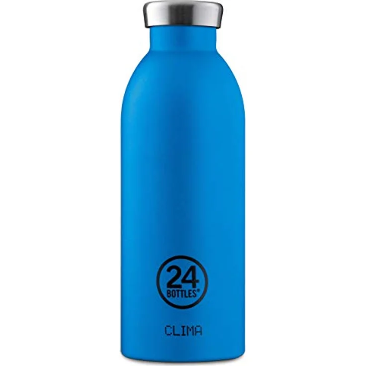 24Bottles Thermosflasche für Wasser, wiederverwendbar, aus Edelstahl, BPA-frei, 24 Stunden kalt, 12 Stunden warm, Clima-Flasche, originelles Design (Pacific Beach, 500 ml) – Bild 2