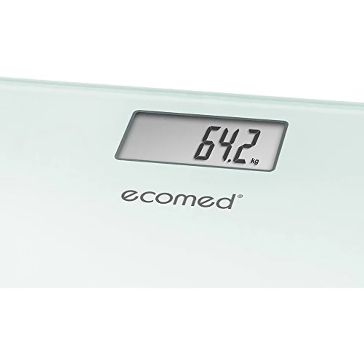 Ecomed PS, 72E digitale Personenwaage bis 150 kg, Badezimmerwaage aus Glas mit automatischer Abschaltung – Bild 2
