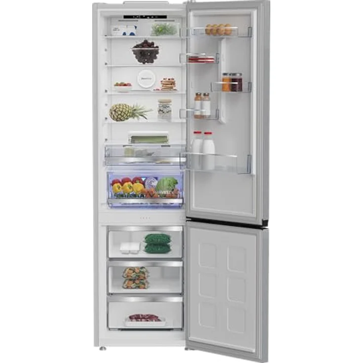 Beko B5RCNA416HXB Kühl-Gefrierkombination, 415 l, NoFrost, Edelstahl-Look, 6 kg/24h, C – Bild 4