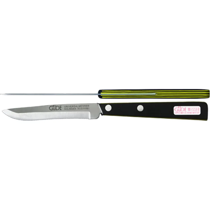 Güde Messer Solingen Vielzweckmesser Güde Universalmesser, Rostfreier Spezialmesserstahl, farbig gestreift, spülmaschinenfest – Bild 1