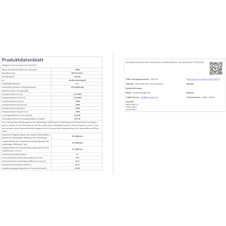 PKM Wärmepumpentrockner WPT10-14A++ 10kg wh A++ (Speditionsversand) – Bild 4