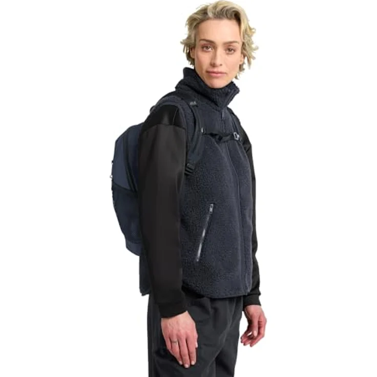 Jack Wolfskin Daypack VELOCITY LITE 10, leichter Sport-Rucksack mit AEROSHAPE LITE Tragesystem und Trinkblasenfach, schwarz – Bild 3