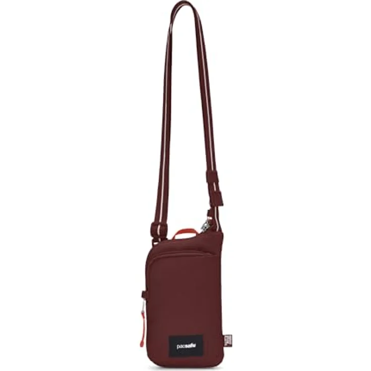 Pacsafe GO anti-theft Tech Mini Bag Umhängetasche RFID 12 cm, Polyester, garnet red – Bild 2
