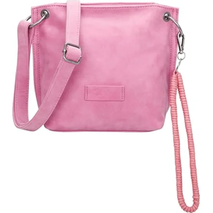 Fritzi aus Preußen Fritzi03N Handtasche, Rosa mit mehreren Fächern und Schultergurt für hohen Tragekomfort