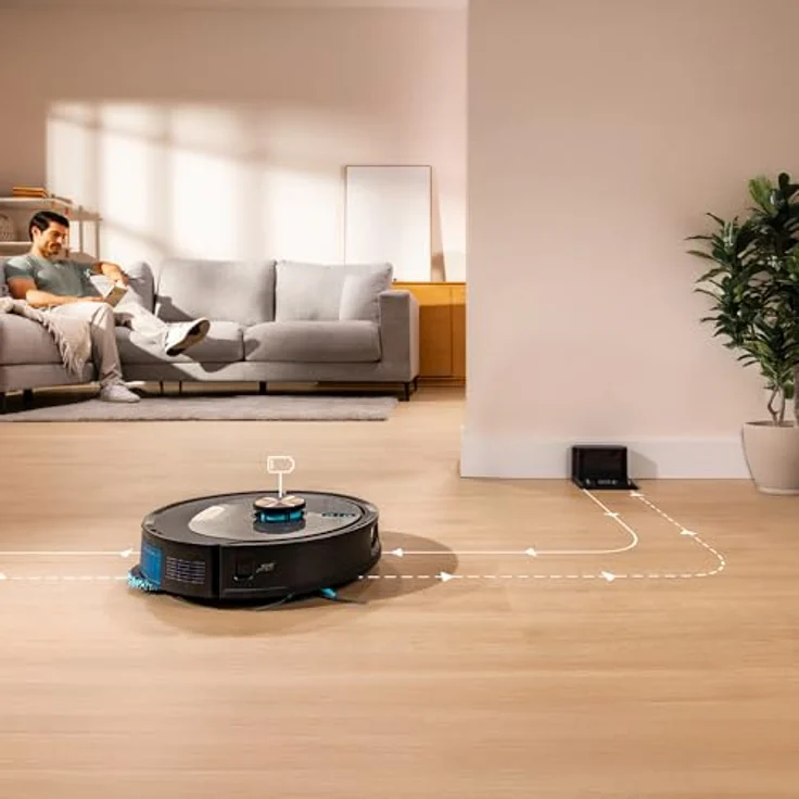 Cecotec Conga M100 Spin AI, Beutelloser Saugwischroboter mit 20.000 Pa, schwarz, App-Steuerung, 220 min Akkulaufzeit, für Flächen bis 220 m² – Bild 11