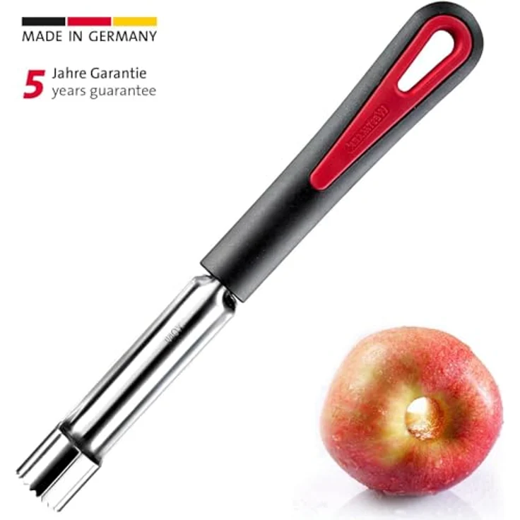 Westmark Apfelkernausstecher, Länge: 21 cm, Rostfreier Edelstahl-Kunststoff, Gallant, Schwarz-Rot, 29182270: Tests, Infos & Preisvergleich