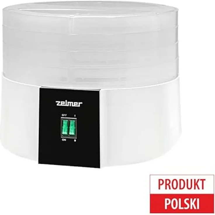 Zelmer ZFD1010- Lebensmitteltrockner, Leistung: 520 W, Anzahl der Tabletts: 4, Mechanische Steuerung, Temperaturregelung, Weiß - Preisvergleich