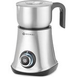 HENDI Elektrischer Milchaufschäumer, Barista, 6 Funktionen, Aufschäumen: 300ml, Erwärmen: 600ml, 500W, Edelstahl