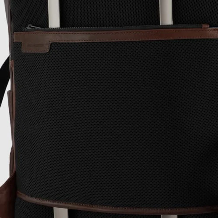 Piquadro Harper Rucksack RFID, Leder 40 cm mit Laptopfach, dunkelbraun – Bild 3