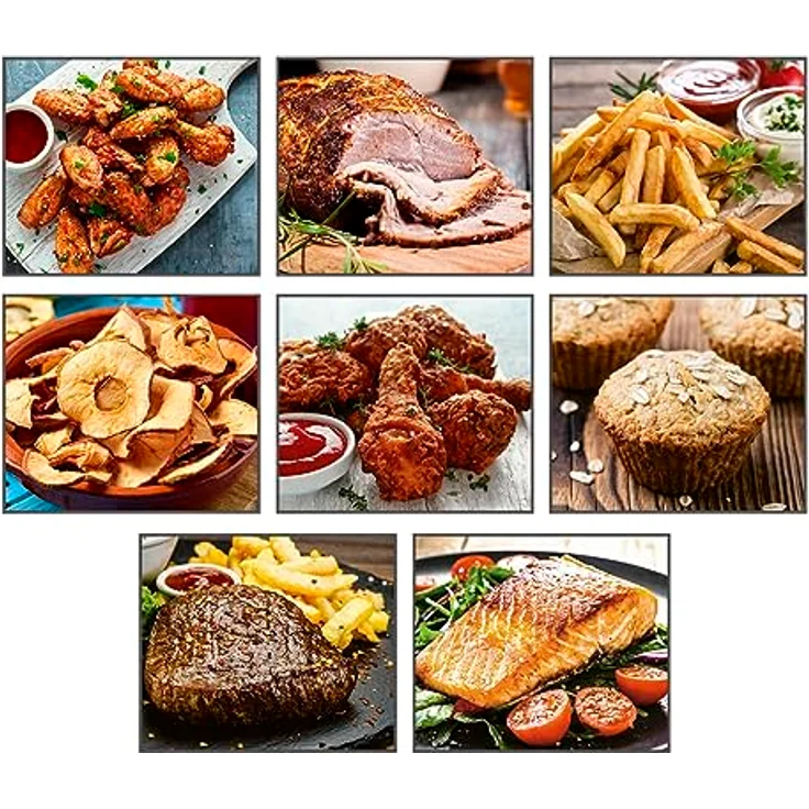 GOURMETmaxx Heißluftfritteuse 4,5L 1400 W | Mit 8 verschiedenen Programmen ideal zum Braten, Grillen, Rösten etc. | Besonders fettarme und schonende Zubereitung | Timer & Abschaltautomatik – Bild 5