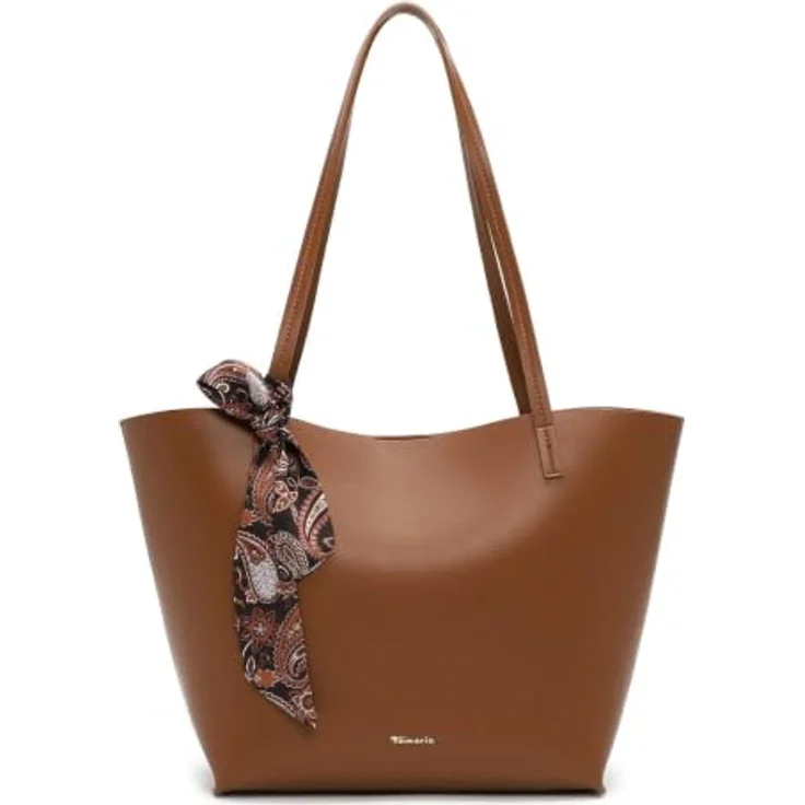 Tamaris Shopper TAS Margarethe, Polyurethan, cognac, Reißverschluss, 1 Hauptfach, 45 cm x 12 cm x 29 cm, 14 l – Bild 2