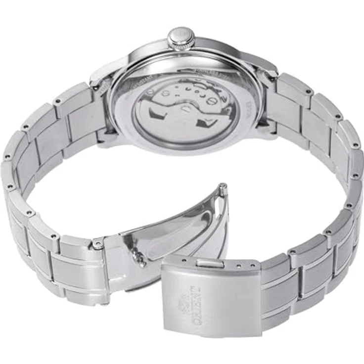 Orient Bambino Automatik, 38 mm Uhr mit blauem Zifferblatt und Edelstahlarmband, RA-AC0M10L30B – Bild 2