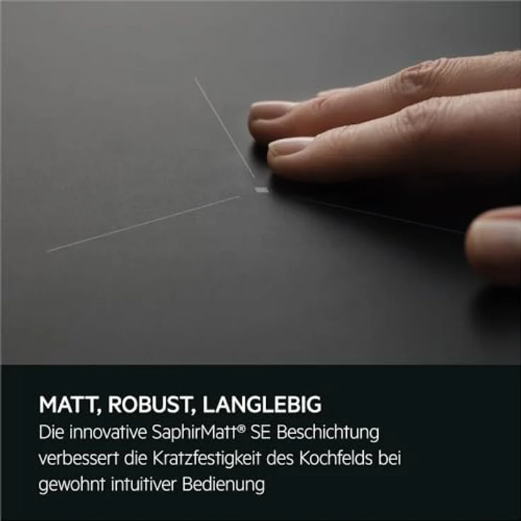AEG Induktions-Kochfeld Serie 5000 TO64ICOFIT, Kratzresistente SaphirMatt SE-Oberfläche, 4 Kochzonen, Made in Germany, Bräterzone – Bild 5