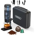 HIBREW Espressomaschine H4A, Tragbare Kaffeemaschine, 12V Kaffeemaschine, 15 bar Druck, Schwarz - Preisvergleich