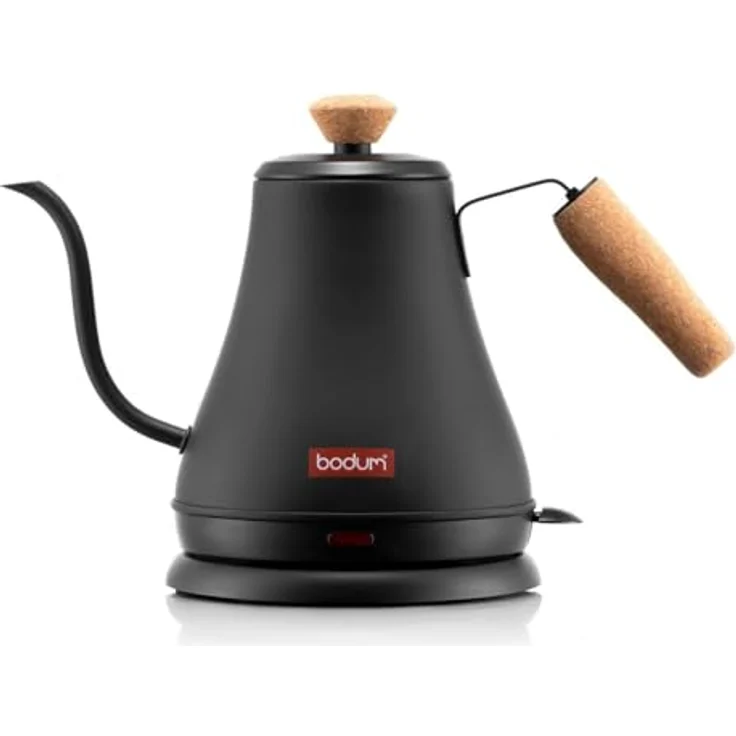 Bodum 11883-259EURO MELIOR Gooseneck Wasserkocher, 0.8 l, 1000 W, Edelstahl, Schwarz matt – Bild 2