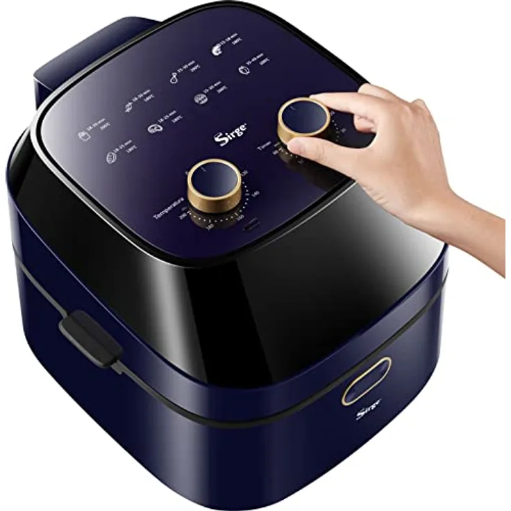 Luftfritteuse Turbo Ofen für öl- und fettfreies Backen Max 1500 Watt