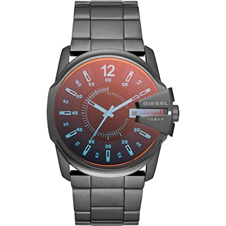Diesel Herrenuhr Master Chief, Chronographenwerk, 43mm Gunmetal Edelstahlgehäuse mit Edelstahlarmband, DZ1965 – Bild 1