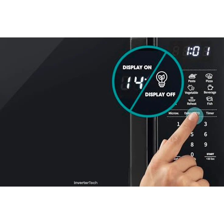 Hisense H20MOBS4I Mikrowelle, 20 l, Schwarz, Inverter Technologie, 1050 W, LED-Display, 10 Leistungsstufen – Bild 6